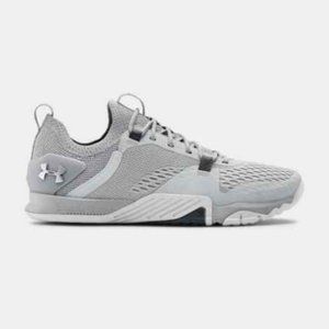 Women’s Under Armour Light Grey Tribase Reign 2 Cross Trainers 3022614-102